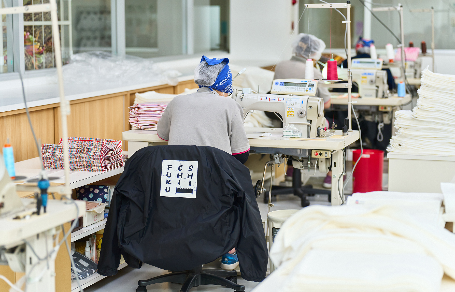 Finishing of towels